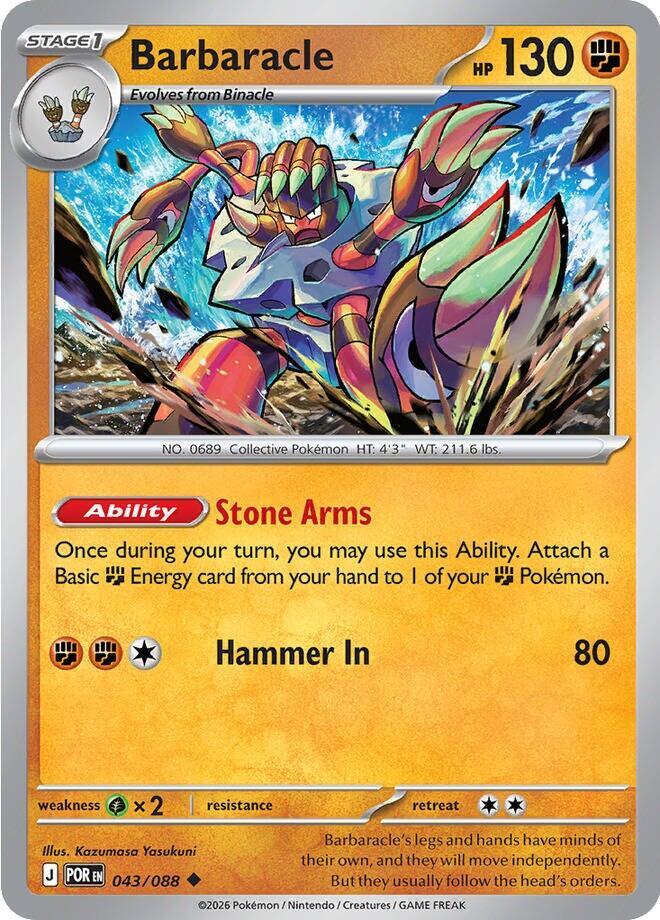 Barbaracle Reverse Holofoil #43/88 - Perfect Order