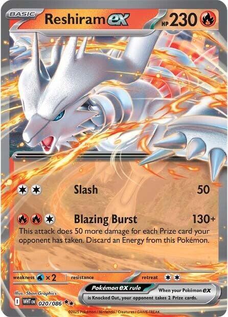 Reshiram Ex #20/86 - White Flare