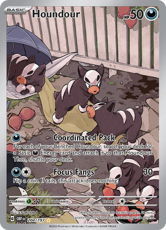Houndour IR #204/197 - Obsidian Flames