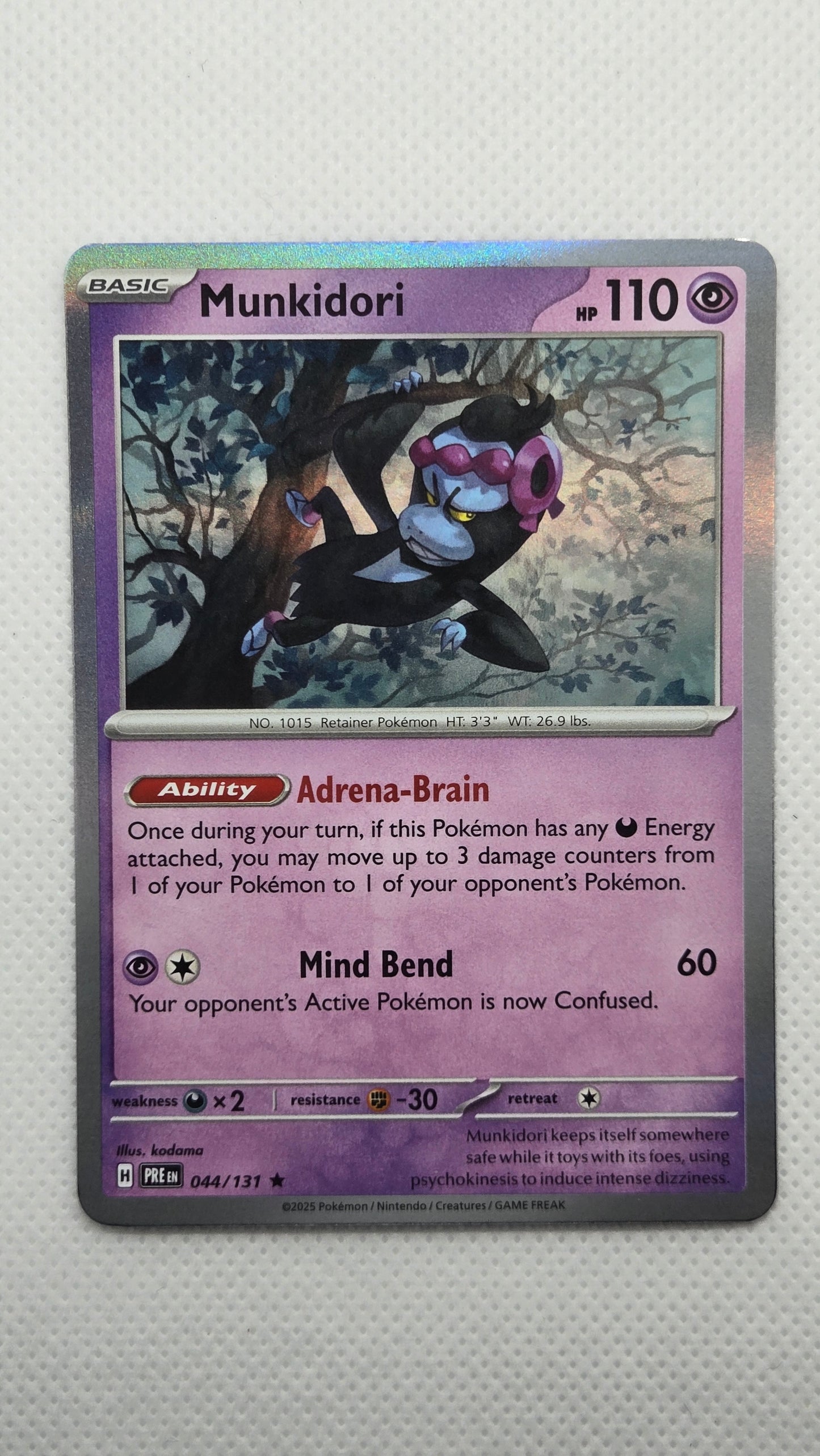Munkidori  Rare #44/131 - Prismatic Evolutions