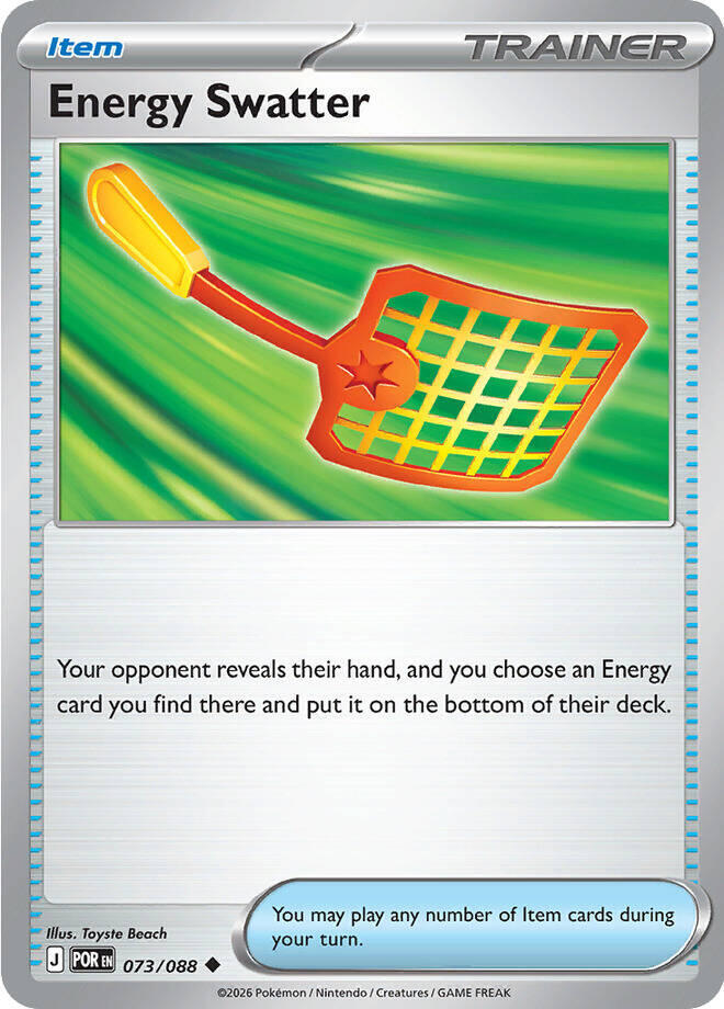 Energy Swatter Reverse Holofoil #73/88 - Perfect Order