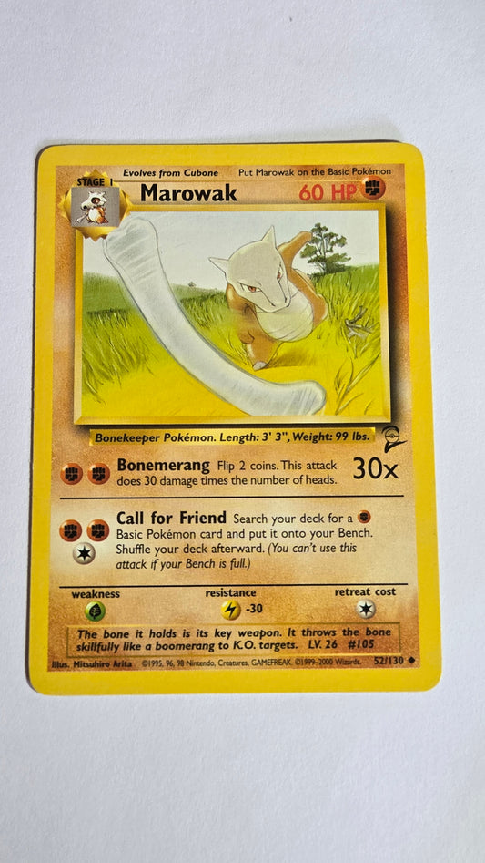 Marowak base set 2 unlimited
