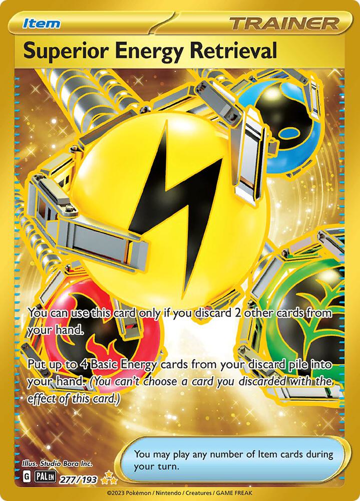 Superior energy retrieval gold #277/193 - Paldea Evolved