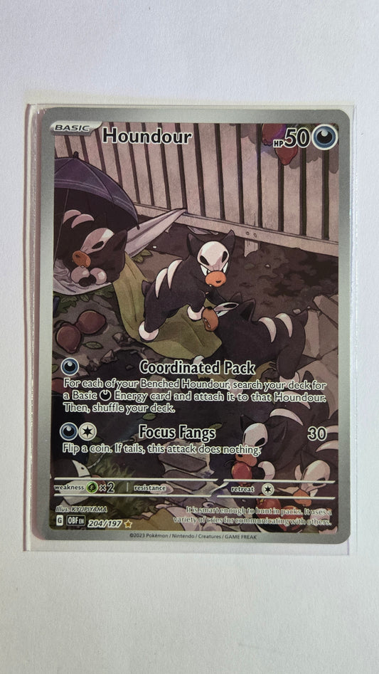 Houndour #204 - Obsidian Flames