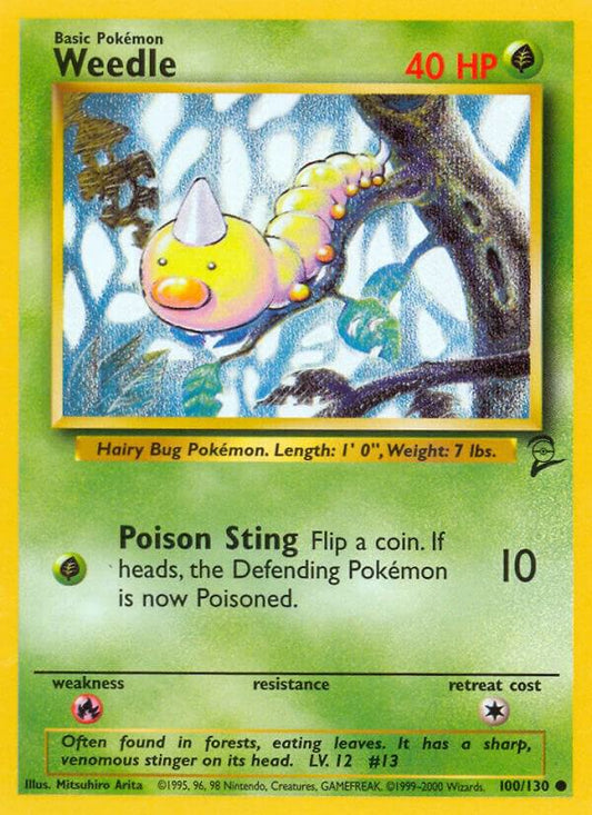 Weedle base set 2 unlimited
