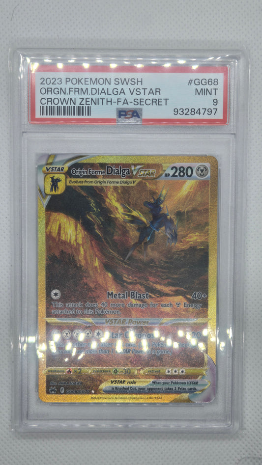 Origin Forme Dialga Vstar #GG68 PSA 9
