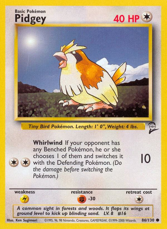 Pidgey base set 2 unlimited