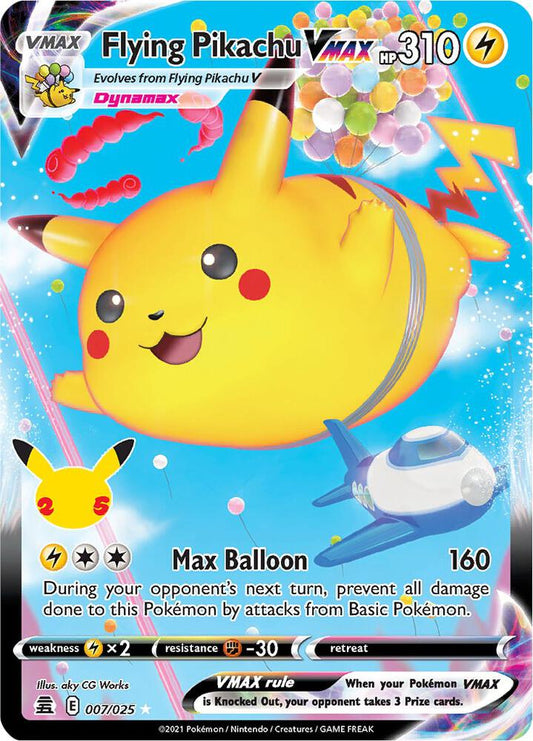 Flying Pikachu VMAX #7/25 - Celebrations 25
