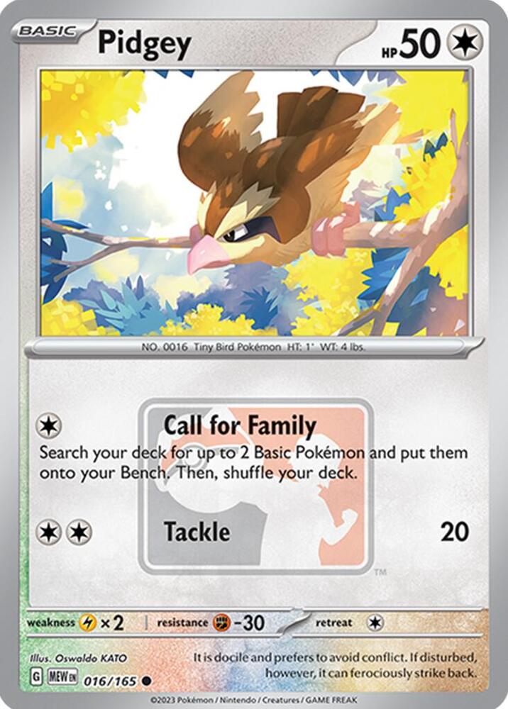 Pidgey #16/165 - Scarlet & Violet: 151