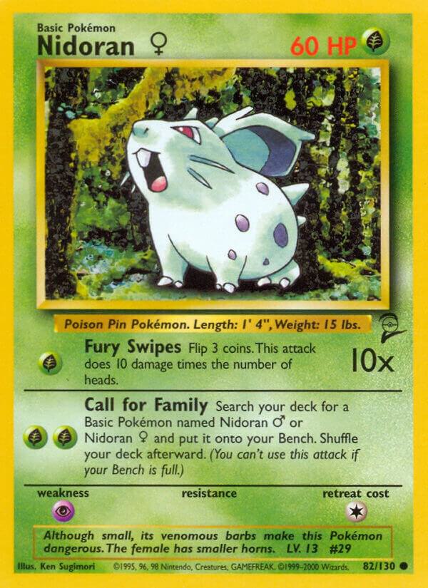 Nidoran F base set 2 unlimited