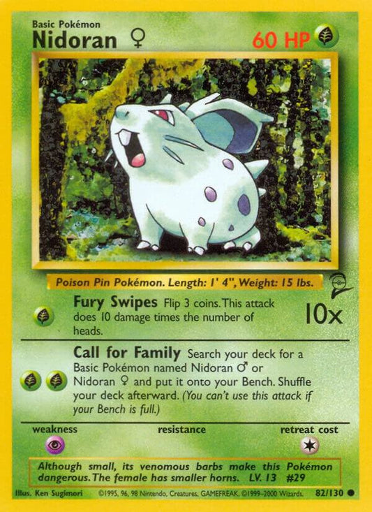 Nidoran F base set 2 unlimited