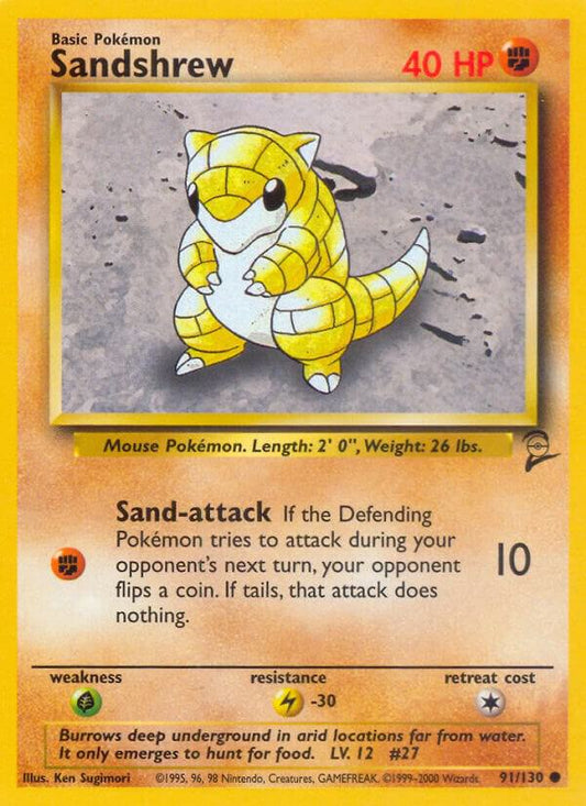 Sandshrew base set 2 unlimited