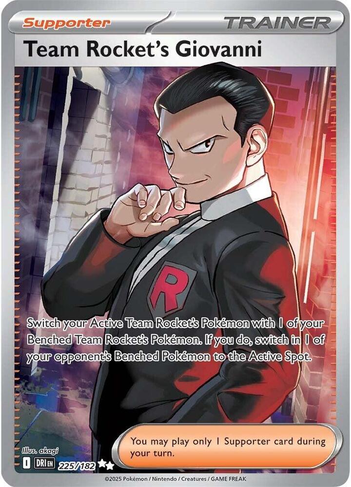 Team Rocket's Giovanni FA #225/182 - Destined Rivals