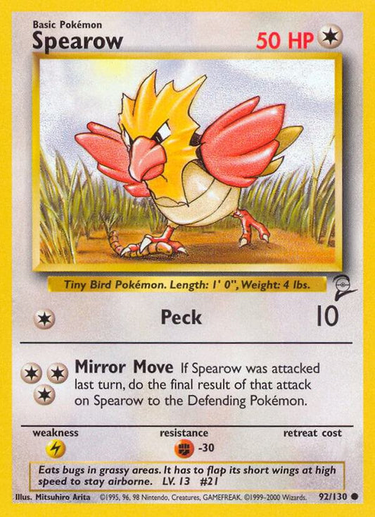 Spearow base set 2 unlimited