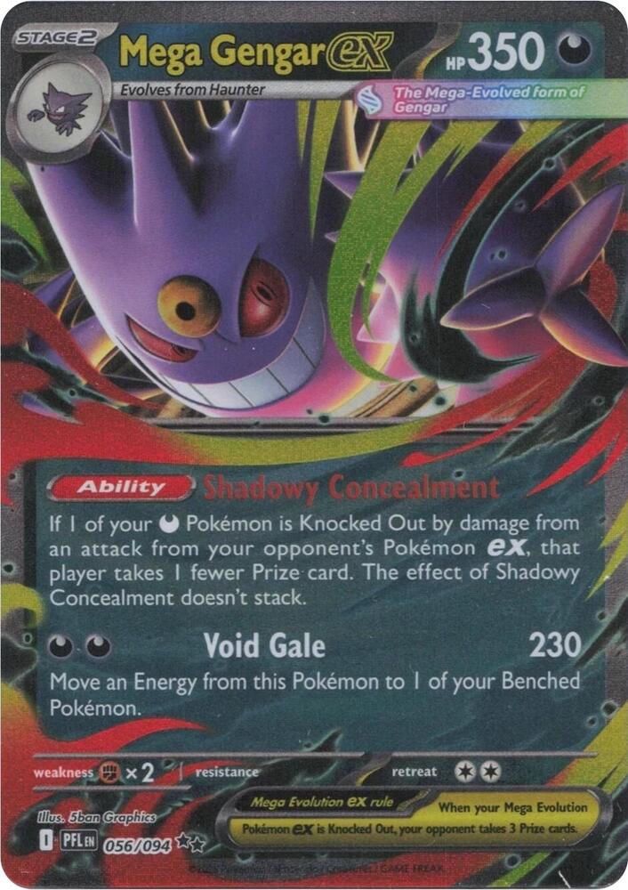 Mega Gengar Ex #56/94 - Phantasmal Flames