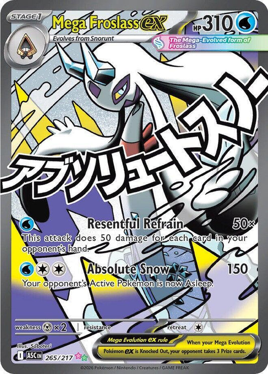 Mega Froslass Ex Mega Attack Rare #265/217 - Ascended Heroes