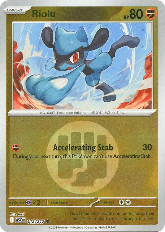 Riolu Energy Symbol Pattern en español #112/217 - Ascended Heroes