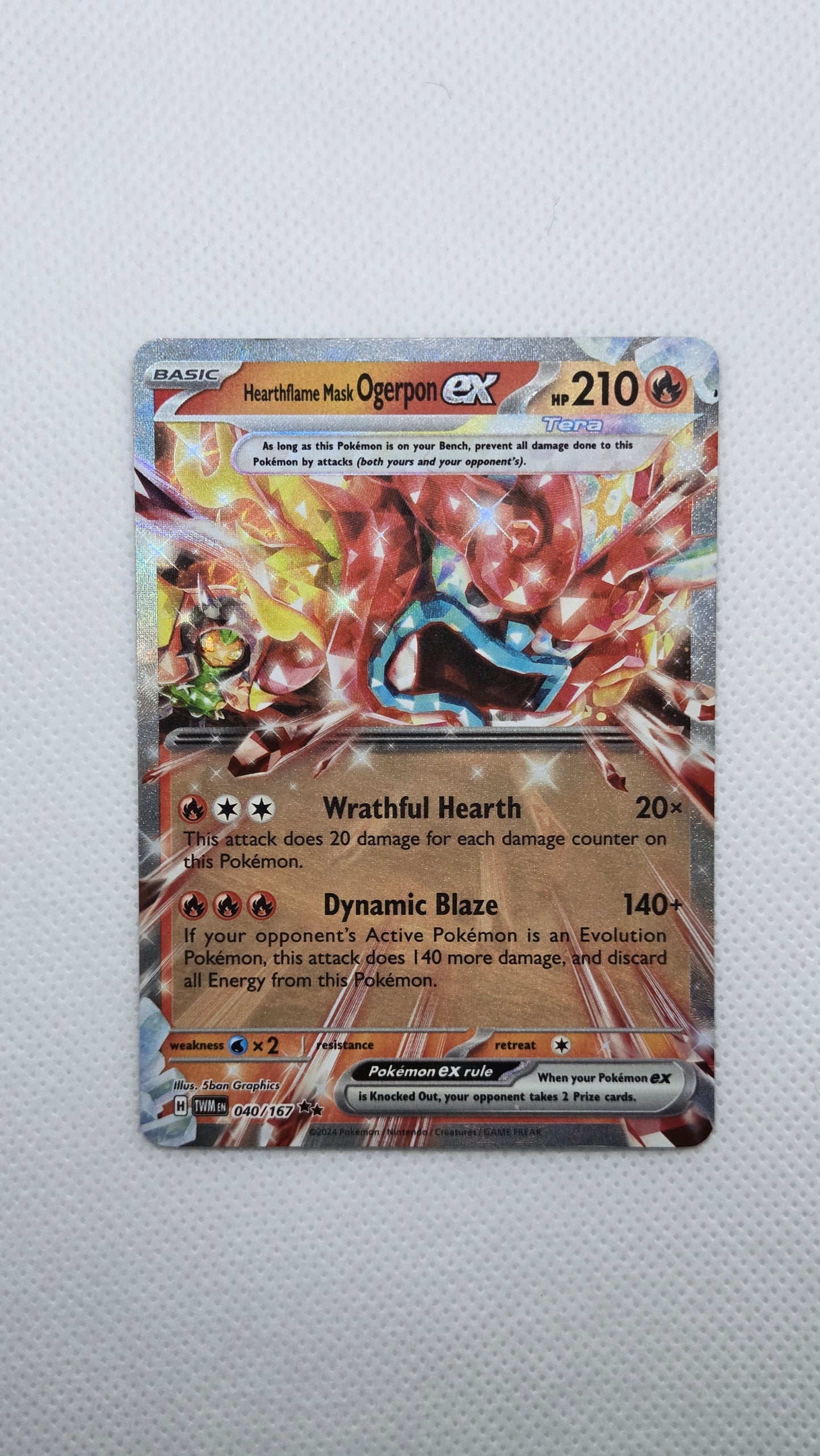 Hearthflame Mask Ogerpon Ex #40/167