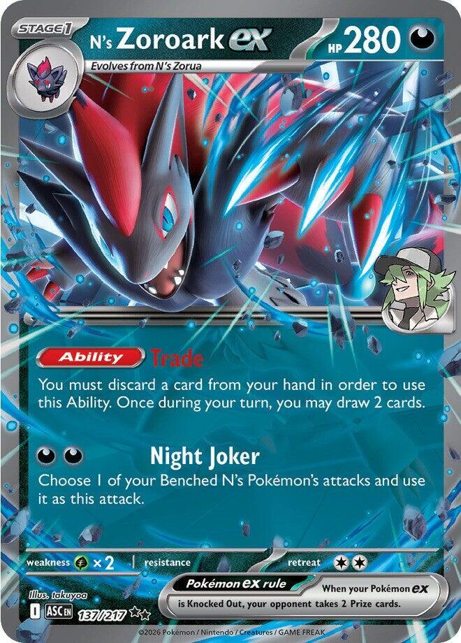 N's Zoroark Ex #137/217 - Ascended Heroes