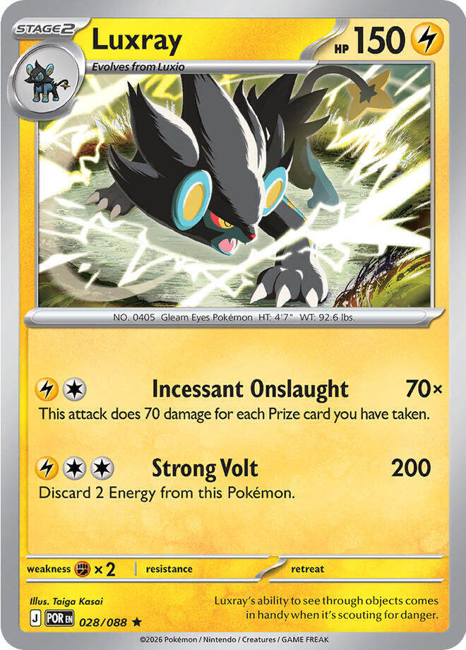 Luxray Reverse Holofoil #28/88 - Perfect Order