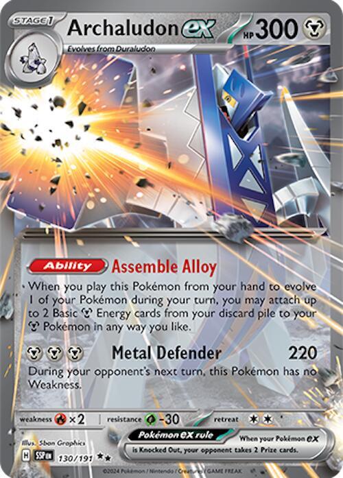 Archaludon Ex #130/191 - Surging Sparks