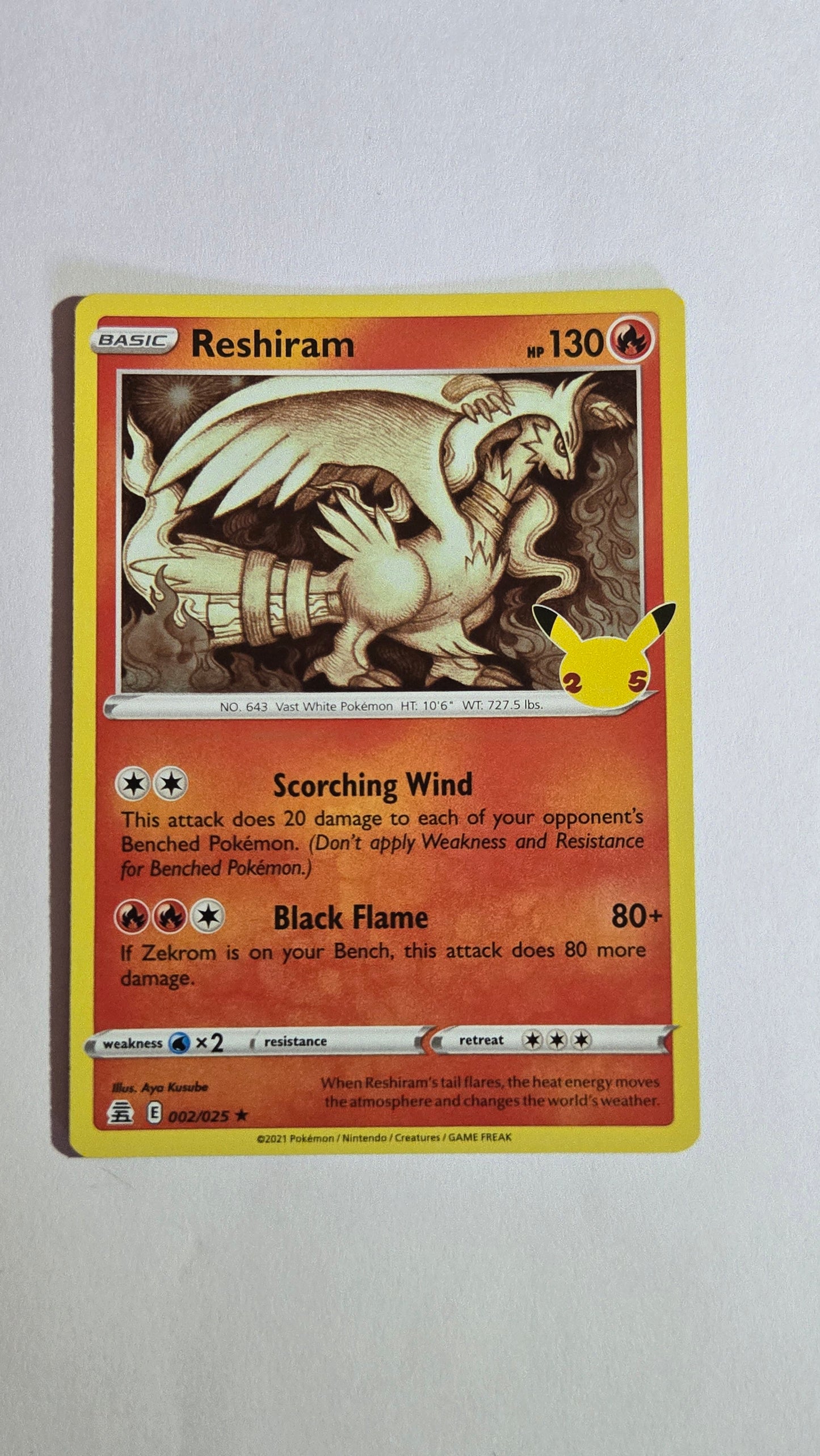 Reshiram #2 - Celebrations 25