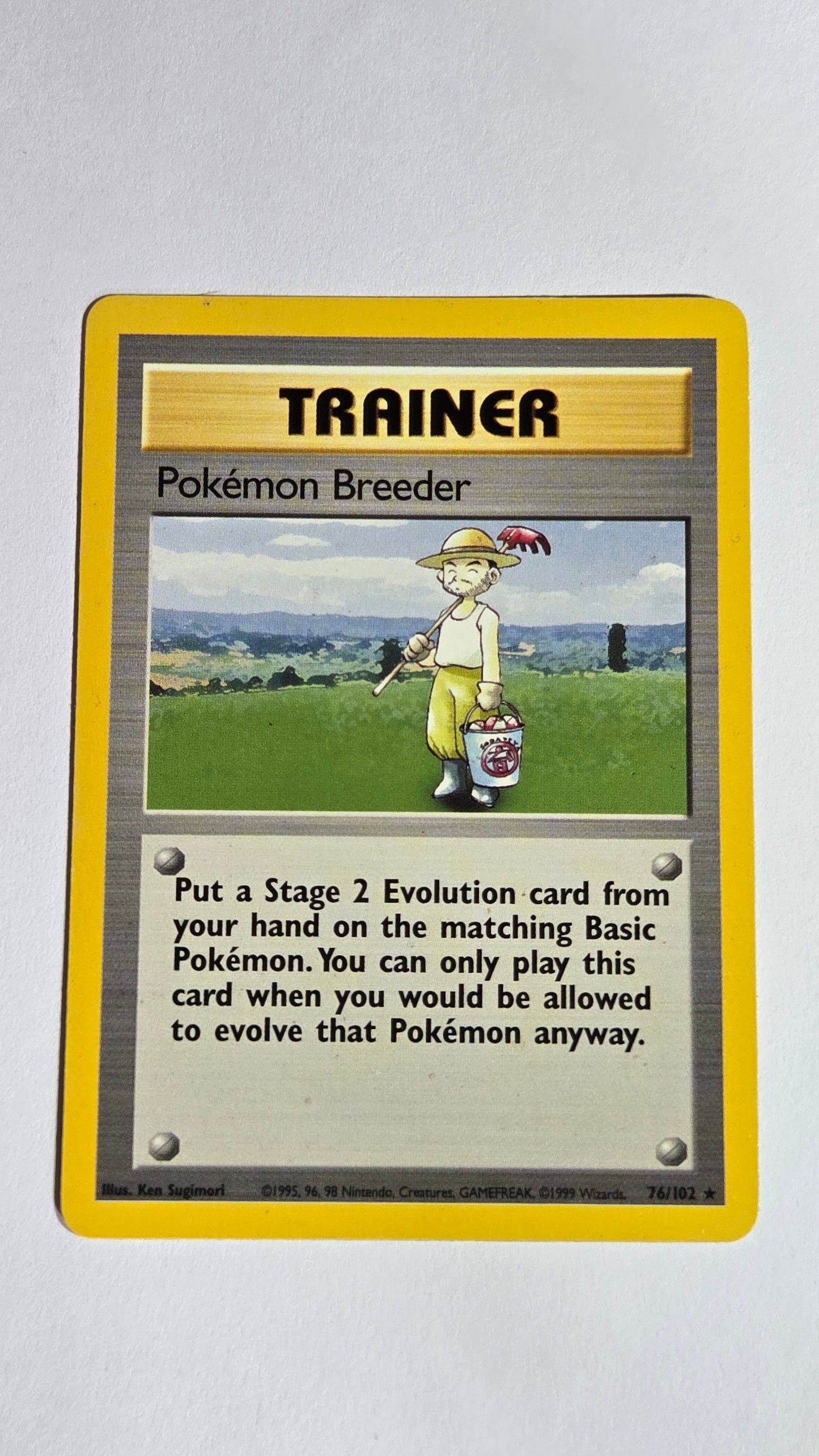 Trainer: Pokémon Breeder (base set unlimited)