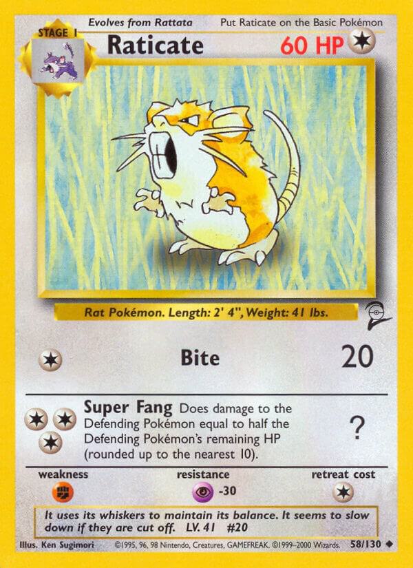 Raticate base set 2 unlimited