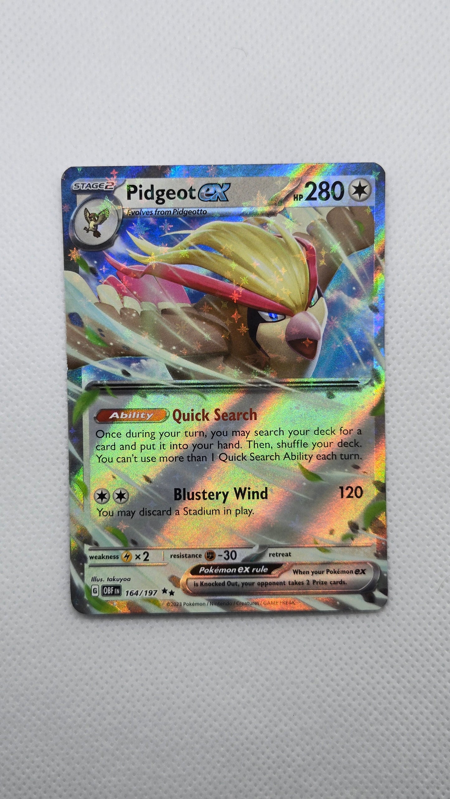 Pidgeot Ex #164/197