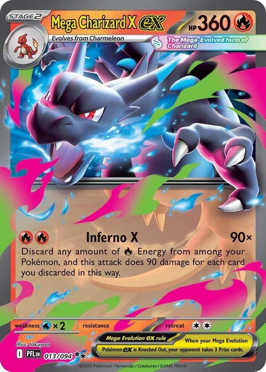 Mega Charizard Ex X #13/94 - Phantasmal Flames